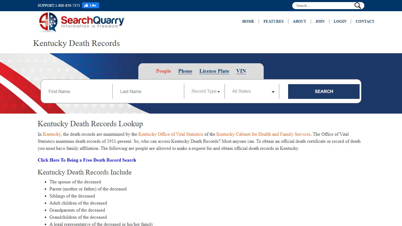 Free Kentucky Death Records | Enter a Name to View ...